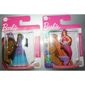 Barbie Set of 2 Micro Collction Figurines, Rainbow Cove, Rainbow Lights NIP